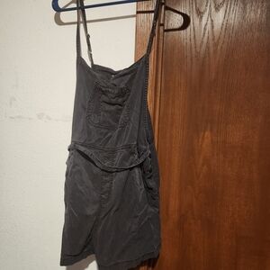 Maurice's Dark Gray Overalls Dress Largr